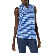 NIC+ZOE Womens Nantucket Tank, Wash Bgt Cobalt, Extra Large