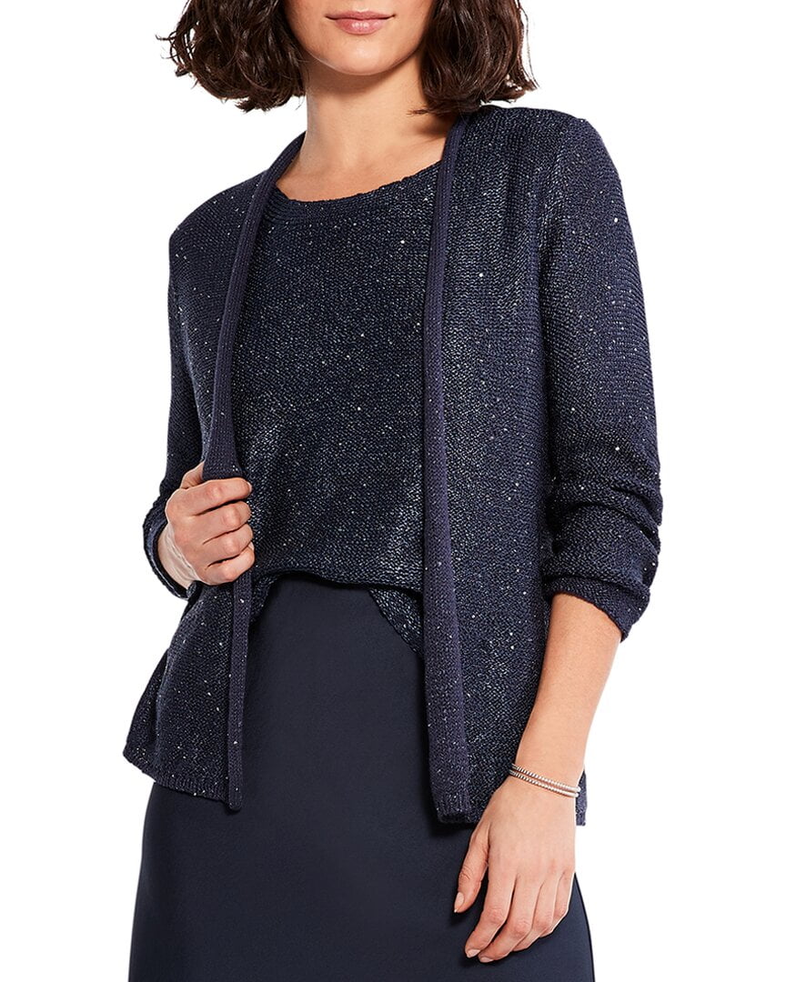 NICZOE Women's Blue Sequin Cardigan Set Size S Australia Ubuy