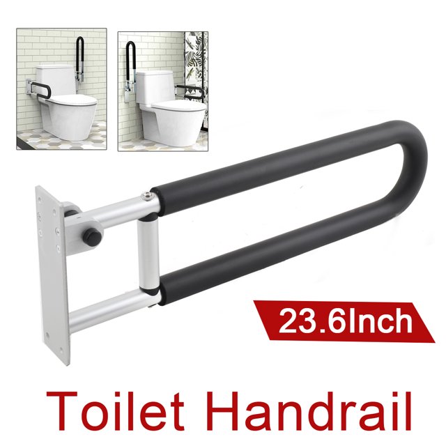 NICCOO 23.6 Inch Toilet Handrails Bathroom Safety Bar Hand Support Rail