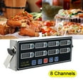 thumbnail image 1 of NICCOO 8 Channel Digital Kitchen Timer Cooking Reminder Commercial Loud Ring Alarm Stainless Steel Adjustable Volume, 1 of 7