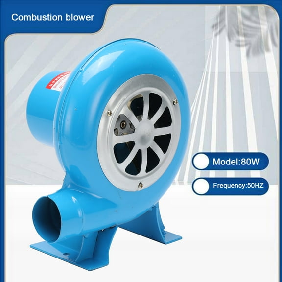 NICCOO 80W Combustion Blower Home Stove Fire Electric Fan Adjustable Speed 110V