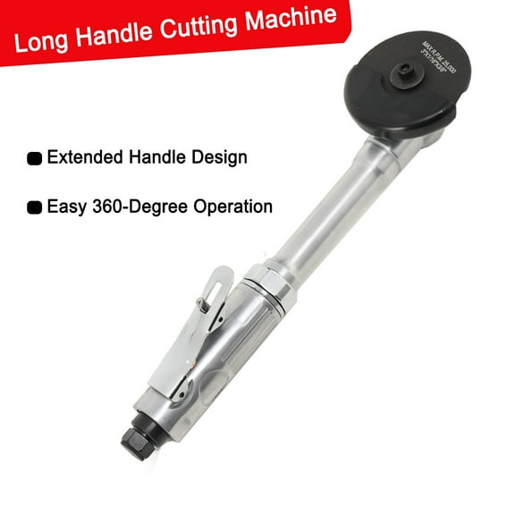 NICCOO Angle Grinder, Long Handle Pneumatic Cut-Off Tool, Angle Die Grinder, 18000 Rpm, 3/75mm Cutting Blade