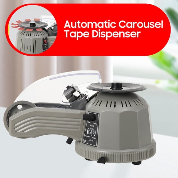 NICCOO Automatic Tape Dispenser Carousel Round Tape Dispenser - Adjustable Tape Cutting Length 11 to 58 mm and Width 3 to 22 mm