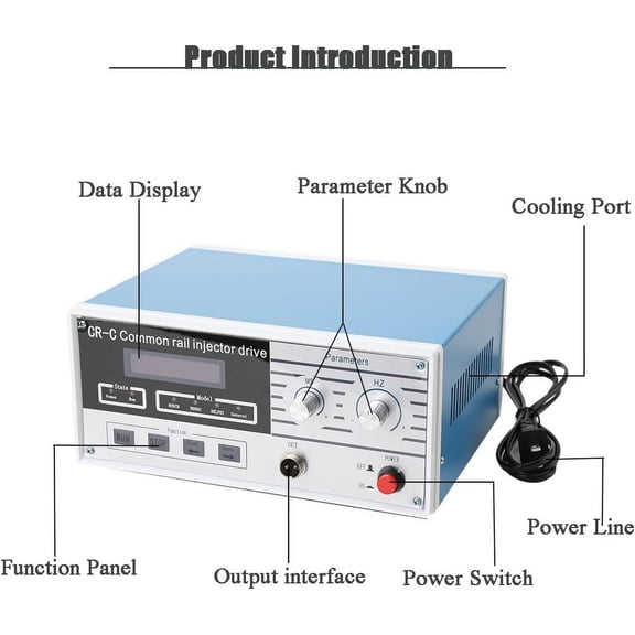 NICCOO CR-C Common Rail Injector Tester Common Rail Injector Testing Machine Diesel Injector Drive Fuel Repair Tool AC110V