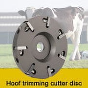 NICCOO Hoof Trimming Disc, Hoof Trimming Cutter, Electric Hoof Trimming Disc Plate Tool With 4 Blades Livestock Sheep Cattle Horses Hoof Trimming Parts