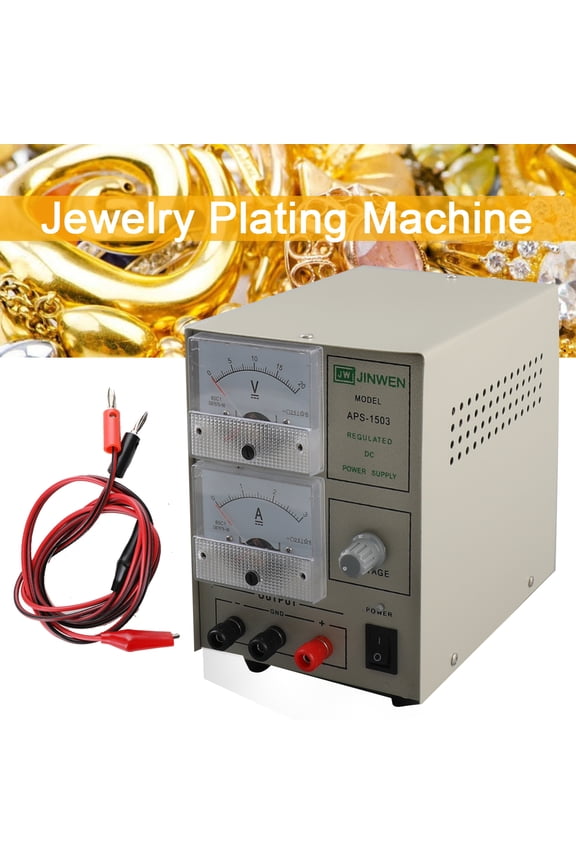 Jewelry Gold Plating Machine Electroplating Gold / Silver Jewelry Making Tool 3A