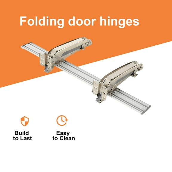 NICCOO Lateral Opening Door Hinge Set, Load-Bearing 15.4lb Heavy Duty Hinge,180 Parallel Opening Cabinet Wardrobe Door Sliding