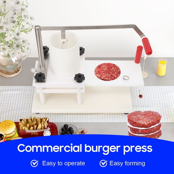 NICCOO Manual Pizza Dough Press Machine, Stainless Steel Pizza Presser, Commercial Chapati Sheet Pizza Crust Press Plate, Height Adjustable Pizza Forming Machine