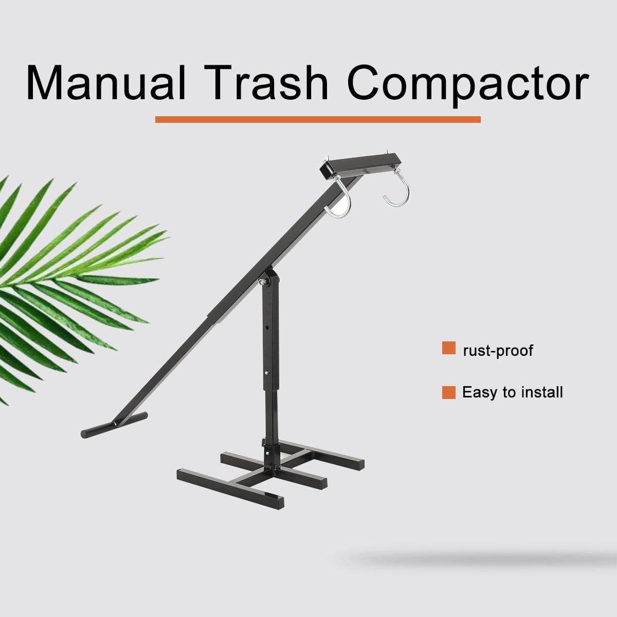 NICCOO Manual Trash Compactor, Waste Recycling Hand Tool for Outdoor ...