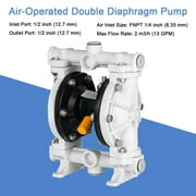 NICCOO Polypropylene Pneumatic Double Diaphragm Pump 1/2" Import 100PSI QBY-15PP