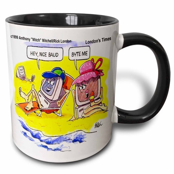 NICE BAUD 15oz Two-Tone Black Mug mug-1509-9