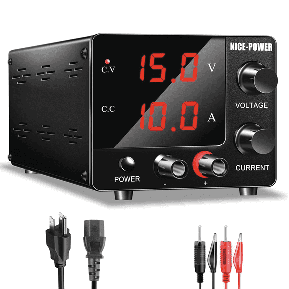 NICE-POWER DC Laboratory Power Supply 30V 10A 150W Adjustable Voltage Mini Regulator Bench Switching Power Supply Encoder Knobs