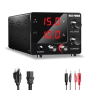 NICE-POWER DC Power Supply Variable 030V 010A Adjustable 150W Fixed with Encoder DC Bench Power Supply 15V 10A/30V 5A, 3-Digits LED Display Current and Voltage Electroplating DIY etc
