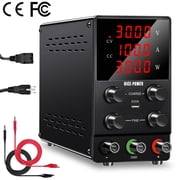 NICE-POWER DC Power Supply Variable 0-30V 0-10A Adjustable Lab Power Supply with 5V/2A USB Port Regulated 9v/12v/15v/24v Benchtop Power Supply SPS3010 110V input