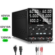 NICE-POWER Dual DC Power Supply Variable: 30V 10A Adjustable Switching Regulated Series (60V 10A) Parallel (30V 20A) High Precision 5V/2A USB Port Bench Lab Power Supplies.