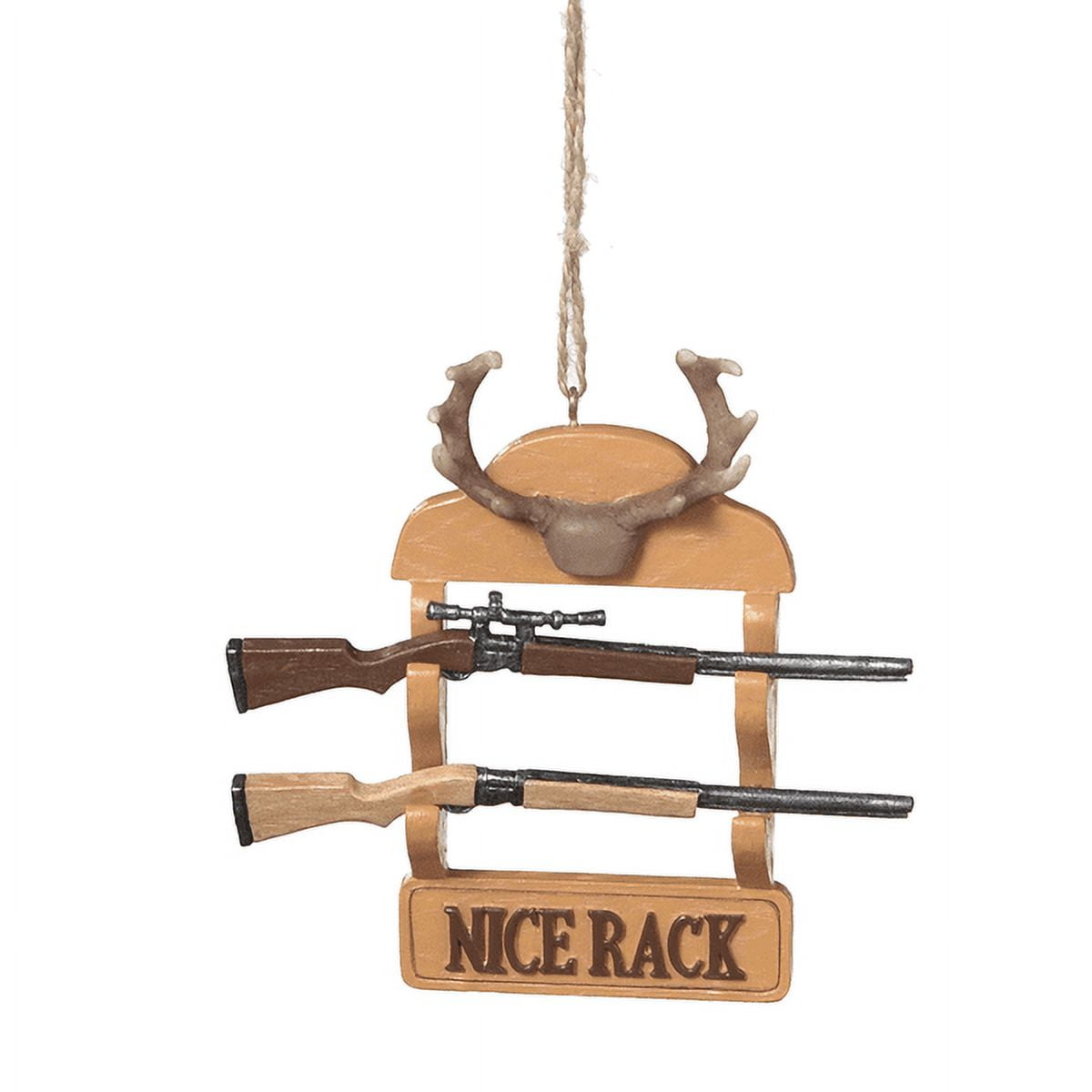 Ganz MX178414 Nice Rack Hunting Ornament, 4-inch Height, Resin and Polyresin