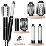 NICEBAY Hair Dryer Brush, Hot Air Brush with 110000RPM Brushless Motor, Blow Dryer 1300W, Plastic
