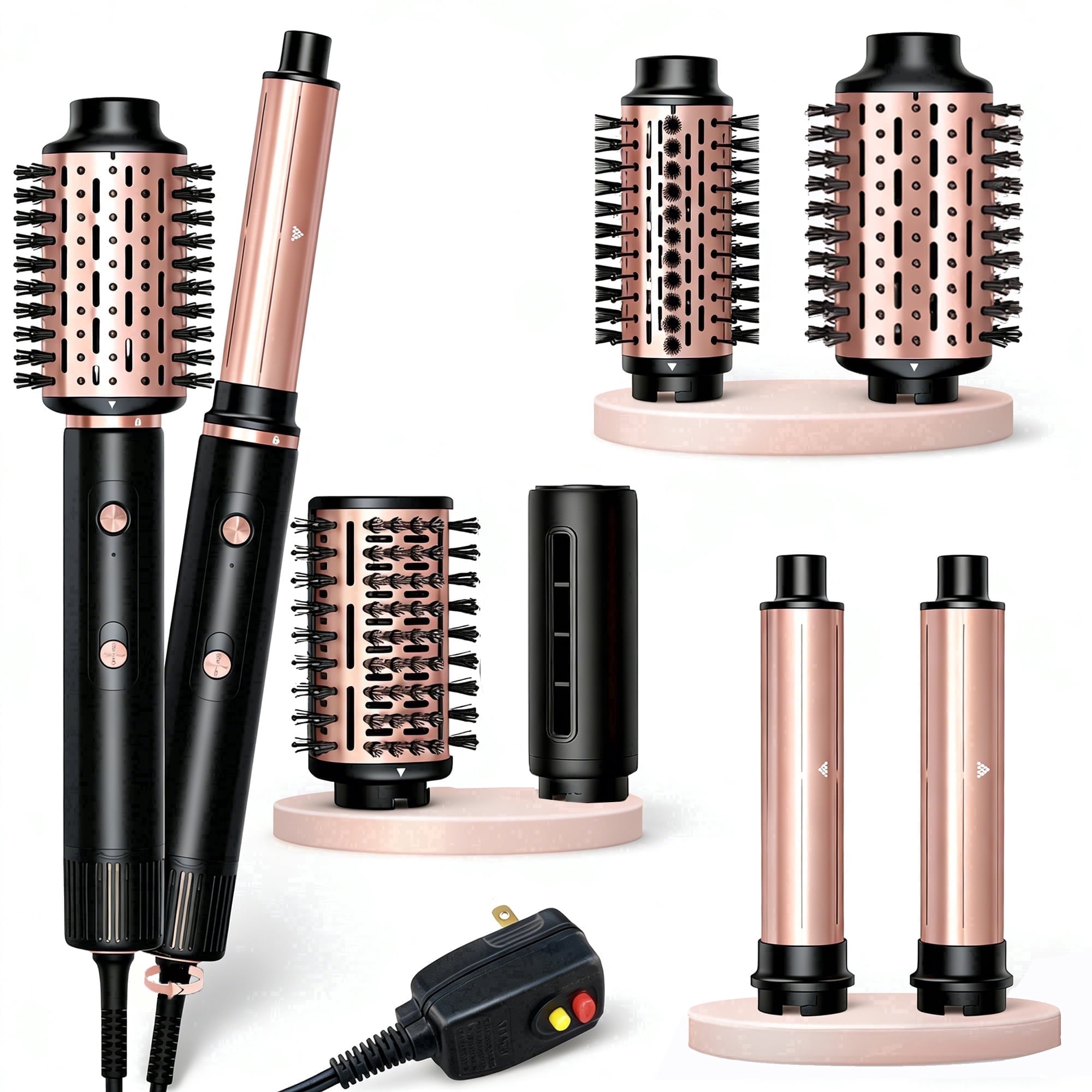 NICEBAY Hot Air Brush, Hair Dryer Brush High Speed Motor, Blow Dryer 1300W, Plastic