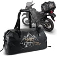 thumbnail image 1 of NICECNC Motorcycle Dry Duffle Bag 66L Waterproof Travel Duffel Reflective Tail Luggage Bag, Black, 1 of 10