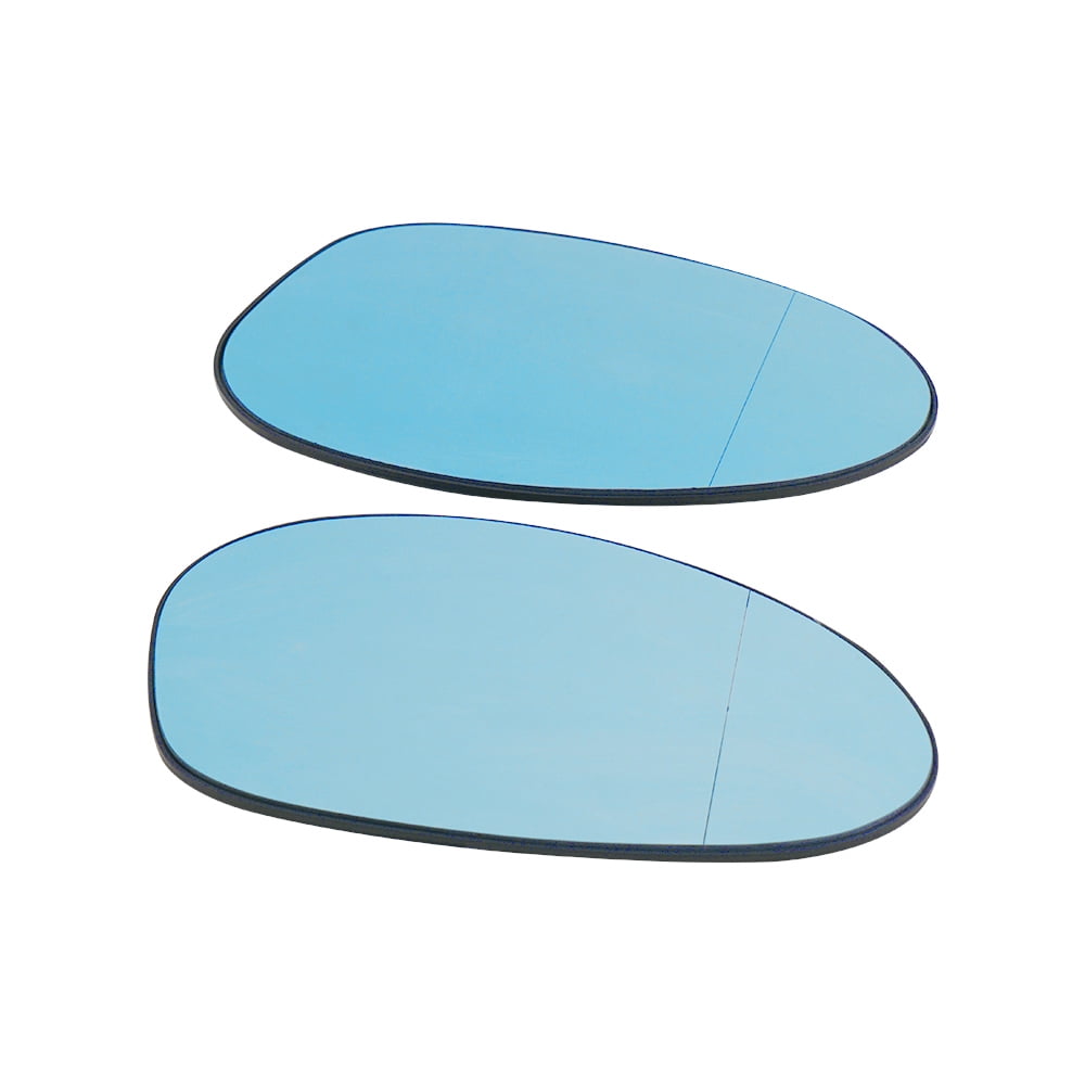 NICECNC Pair Heated Blue Side Car Door Mirror Glass Fits BMW 128i 135i