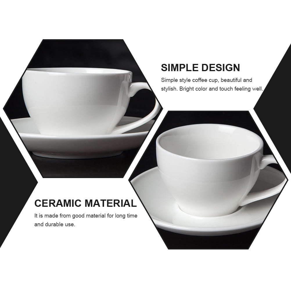 Hotel Ceramic Cappuccino Cups 1Set 16X16X6.2In