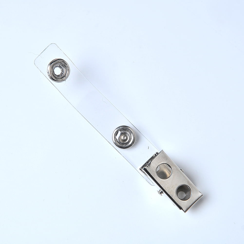 Supvox Badge Reel with Belt Clip and Clear PVC Strap for Conventions and Seminars 100Pcs