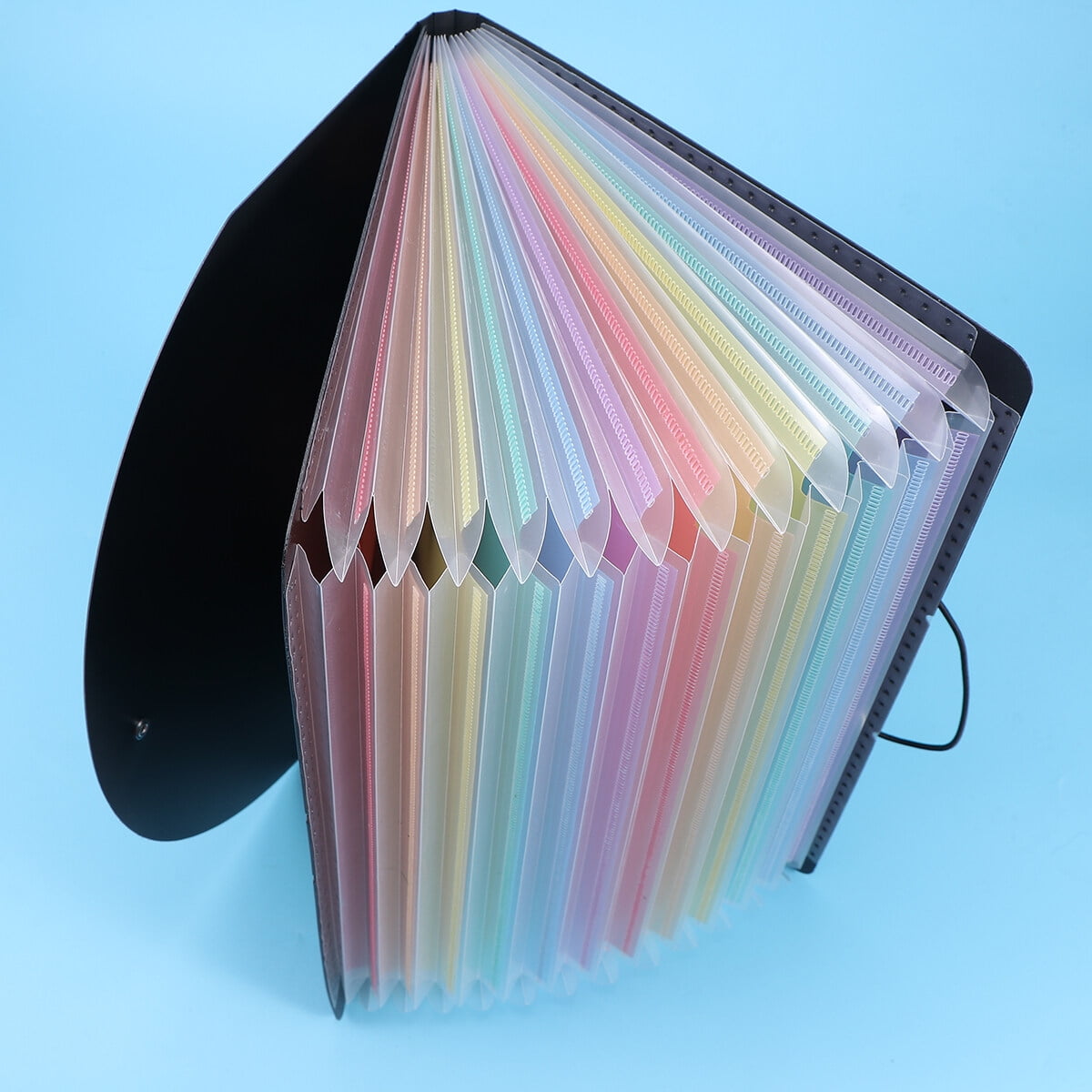 Supvox Portable Black Accordion File Folder A4 for Office, School & Home Document Storage and Organization