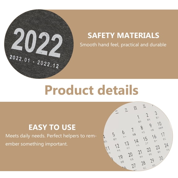 Supvox 2-Pack 2022 Desk Calendars, Stylish and Functional Daily Planners for Home and Office Organization