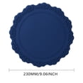 thumbnail image 1 of NICEME Blue Silicone Coasters Set, 1 Pcs Drink Coasters for Coffee Table, Bar Tabletop Protection 9.1In, 1 of 9