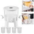 thumbnail image 1 of NICEME Drink Dispenser for Fridge Cold Kettle With Faucet Beverage Dispenser With Spigot Ice Tea Juice Pitcher 4 Compartment Beverage Container For Kitchen, 1 of 9