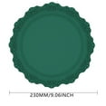 thumbnail image 1 of NICEME Green Silicone Coasters Set, 1 Pcs Drink Coasters for Coffee Table, Bar Tabletop Protection 9.1In, 1 of 9