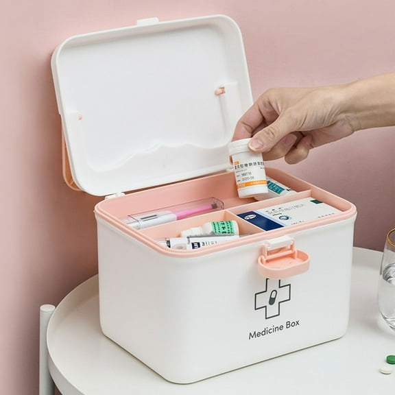 NICEME Household Box Box Storage Family Pack Small Box Multi Layer Portable Children's Small Box Home