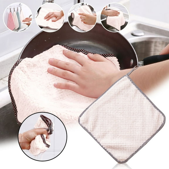 NICEME Microfiber Cleaning Cloth 15Pcs Daily Rag TowelDish Kitchen Cloth Dish OilCleaning Non Stick ClothKitchen Cleaning Supplies 9.84x9.84In