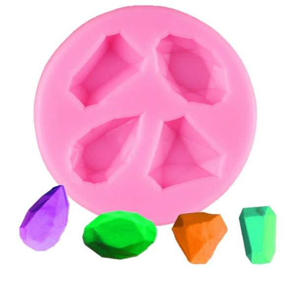 NICEME Muffin Pan for Baking Gem Silicone Mould Fondant Cake Cookie Decorating Mould Cake Tools