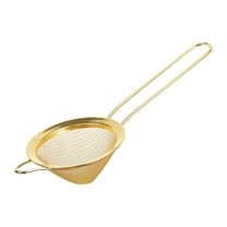 NICEME Stainless Steel Fine Mesh Strainers for Kitchen Cocktail Strainer Tea Coffee Juice Strainer Food Strainer Mini Sieve Strainer, Gold