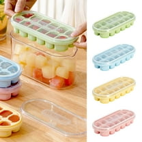 NICEME Whiskey Ice Cubes Mold Press Ice Tray Ice Cube Home Refrigerator Large Capacity Storage Ice Box Food Grade Silicone Ice Tray