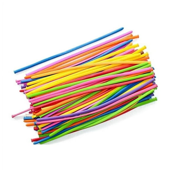 NICERIO 100Pcs Tropical Assortment Balloons Modeling Balloons Mixed Color Emulsion Material