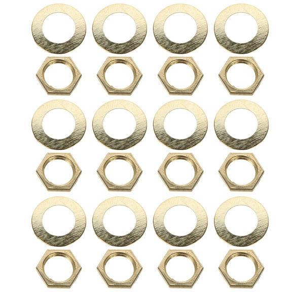 NICERIO Clock Mechanism Replacement Kit Golden Metal Rubber DIY Clock Repair 1Set