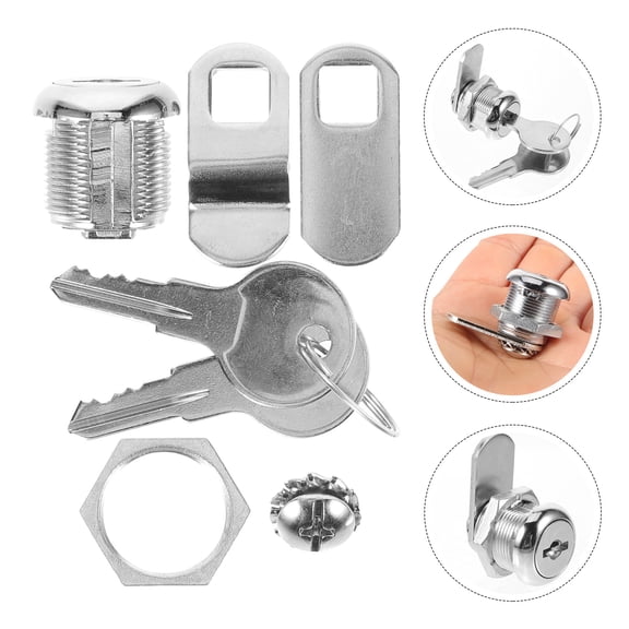 NICERIO 1Set Multi Purpose Drawer Lock with Keys Sturdy Copper Cabinet Door Lock
