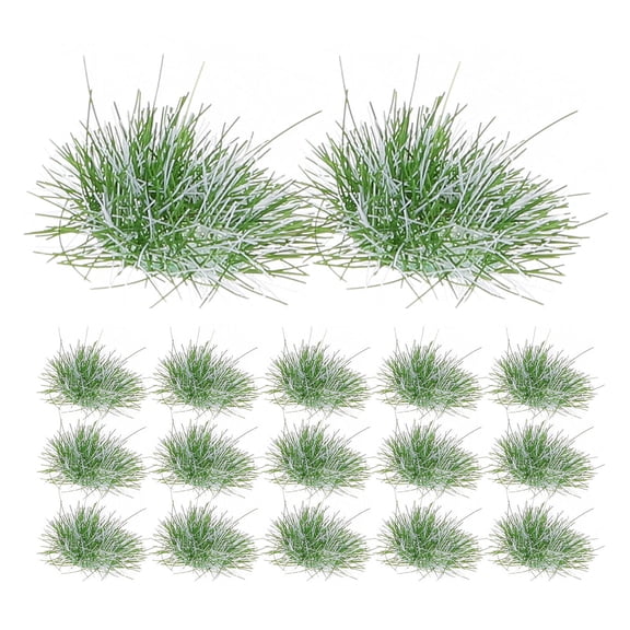 NICERIO 1 Set of Fake Grass for Crafts Micro Landscape Decoration DIY Project Snowy Withered Green