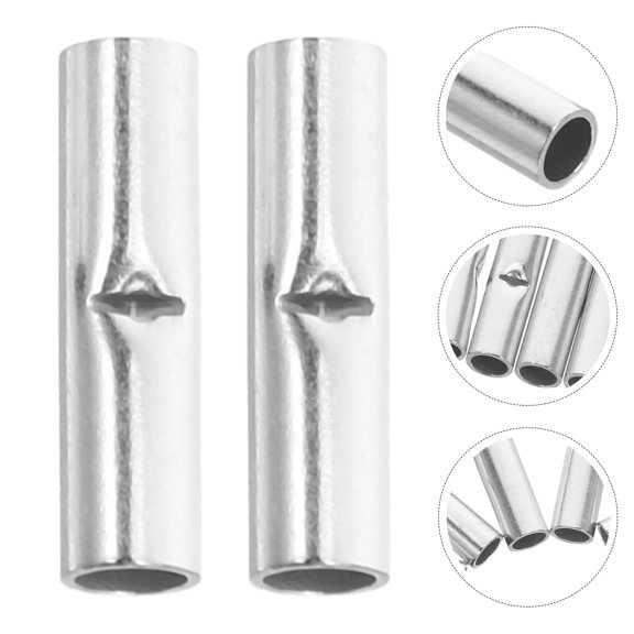 NICERIO 100Pcs Electrical Splice Connectors with Copper Terminal Block for Home Use