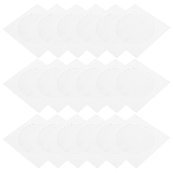 NICERIO 100pcs CD Storage Holders White for Reference Room Use