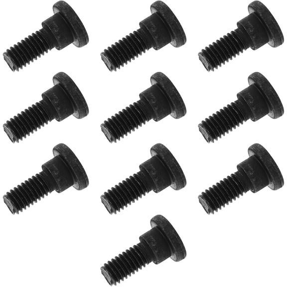 NICERIO 10Pcs Black Hex Socket Cap Screws Carbon Steel with Limit Boss Feature for Secure Installation