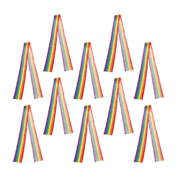 NICERIO 10Pcs Festive Ribbon Set Decorative Wrapping Ribbon for Pride Assorted Color DIY Projects Parties