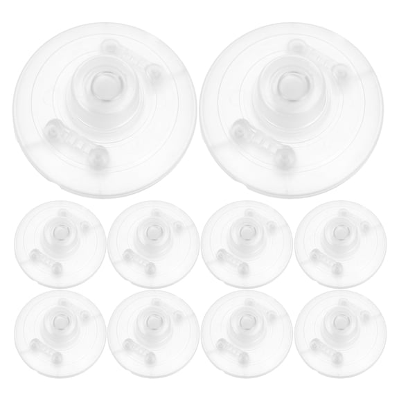 NICERIO 10Pcs Inline Lamp Foot Pedal Switch Clear Durable Material with Space Saving Design for Floor Lamps