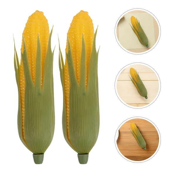 NICERIO 10Pcs Lifelike Fake Corn Plastic Models Realistic Artificial Vegetables for Food Photography
