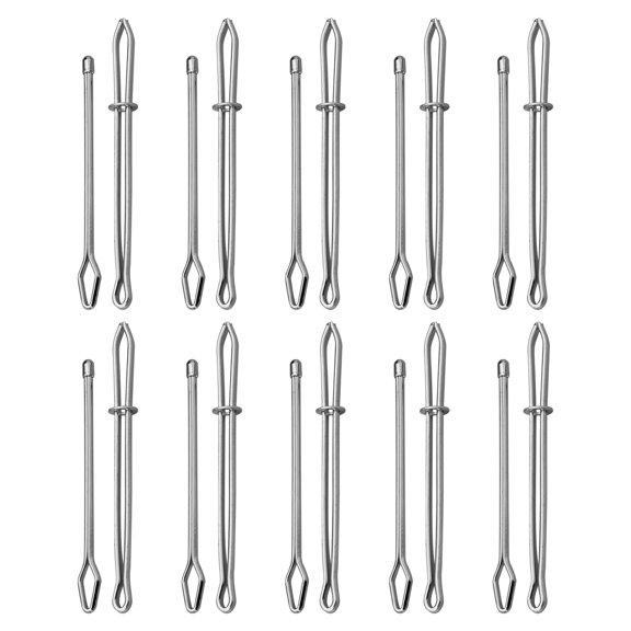 NICERIO 10Pcs Metal Drawstring Threader Tool Compact String Puller for Elastic Replacement and Sewing