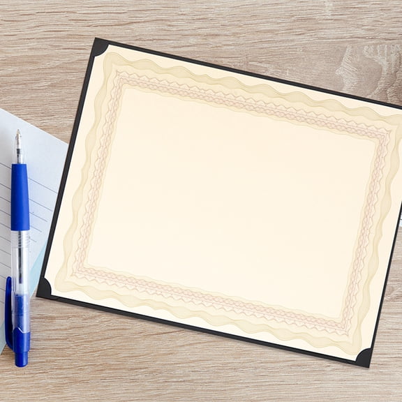 NICERIO 10Pcs Printable Award Certificates Paper Beige with Space for Custom Text