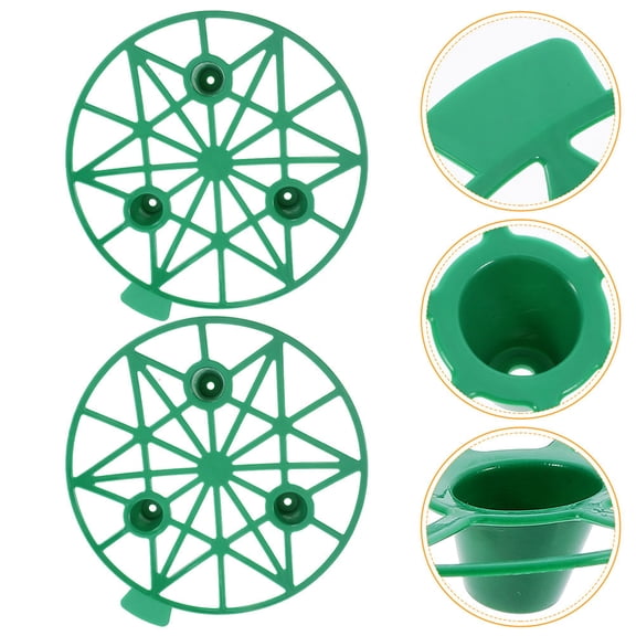 NICERIO 10Pcs Watermelon Holder Plastic Trellis Frame Garden Support for Elevated Fruit Growth