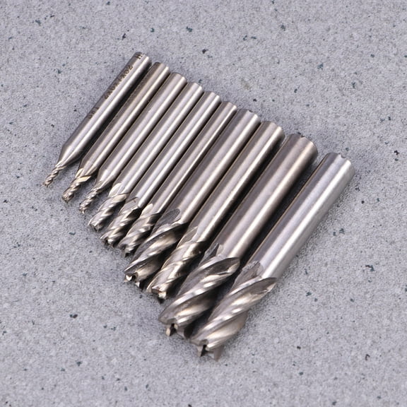 NICERIO Milling Inserts Milling Cutter Silver 10Pcs
